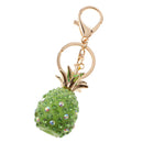 Lovely Crystal Pineapple Style Key Pendant Key Ring Key Chain Hand Bag Purse Car Key Fob Party Gift Green