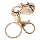 Opal Crystal High-heeled Shoes Crystal Keyring Keychain Purse Bag Chain Key Chain Purple