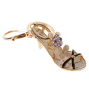 Opal Crystal High-heeled Shoes Crystal Keyring Keychain Purse Bag Chain Key Chain Purple