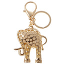 Resin Elephant Key Chain Ring Keychain Key Holder Keyring Handbag Pendant White