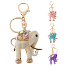 Resin Elephant Key Chain Ring Keychain Key Holder Keyring Handbag Pendant White