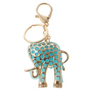 Resin Elephant Key Chain Ring Key Holder Keychain Handbag Pendant Blue