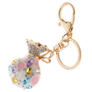 Opal Money Purse Keychain Keyring Bag Car Charm Key Chain Ring Pendant Gifts White