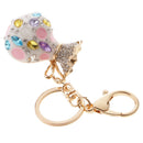 Opal Money Purse Keychain Keyring Bag Car Charm Key Chain Ring Pendant Gifts White