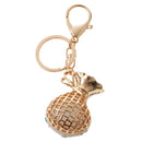 Opal Money Purse Keychain Keyring Bag Car Charm Key Chain Ring Pendant Gifts White
