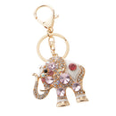 Elephant Keychain Crystal Keyring Key Ring Chain Keyfob Bag Charm Pendant Gift Pink