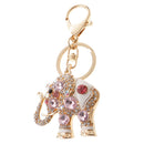 Elephant Keychain Crystal Keyring Key Ring Chain Keyfob Bag Charm Pendant Gift Pink