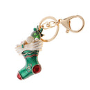 Creative Alloy Snowboots Car Bag Keyring Keychain Key Chain Ring Keyfob Gifts Green
