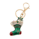 Creative Alloy Snowboots Car Bag Keyring Keychain Key Chain Ring Keyfob Gifts Green