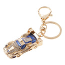 Racing Car Keychain Zinc Alloy Keyfob Ring Hanging Charm Bag Pendant Key Chain Blue