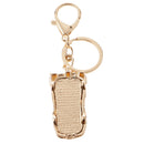 Racing Car Keychain Zinc Alloy Keyfob Ring Hanging Charm Bag Pendant Key Chain Blue