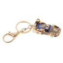 Racing Car Keychain Zinc Alloy Keyfob Ring Hanging Charm Bag Pendant Key Chain Blue