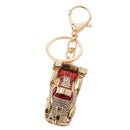 Racing Car Keychain Zinc Alloy Keyfob Ring Hanging Charm Bag Car Pendant Key Chain Red