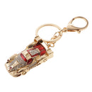 Racing Car Keychain Zinc Alloy Keyfob Ring Hanging Charm Bag Car Pendant Key Chain Red