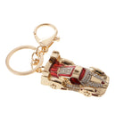 Racing Car Keychain Zinc Alloy Keyfob Ring Hanging Charm Bag Car Pendant Key Chain Red