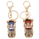 Racing Car Keychain Zinc Alloy Keyfob Ring Hanging Charm Bag Car Pendant Key Chain Red