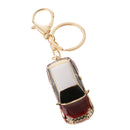 Fashionable Creative Zinc Alloy Car Keychain Keyring Keyfob Women Handbag Purse Hanging Decor ornaments Gifts Red