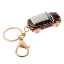 Fashionable Creative Zinc Alloy Car Keychain Keyring Keyfob Women Handbag Purse Hanging Decor ornaments Gifts Red