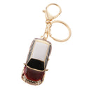 Fashionable Creative Zinc Alloy Car Keychain Keyring Keyfob Women Handbag Purse Hanging Decor ornaments Gifts Red