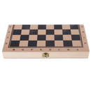 23.8x23.8cm 3 in 1 Fold Chess Set Board Game Checkers Backgammon Draughts S