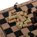 23.8x23.8cm 3 in 1 Fold Chess Set Board Game Checkers Backgammon Draughts S