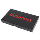 Double Six Domino Set of 28 Pcs Board Kid Travel Game Toy Black Dot Beige