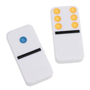 QUALITY DOMINOES CLASSIC DOMINO SET of 28 Brass Pin Gifts Colorful Dot White