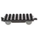 Kids Interlocking Bricks Building Blocks Set Fun Toy Accessories Black Trailer