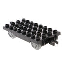 Kids Interlocking Bricks Building Blocks Set Fun Toy Accessories Black Trailer