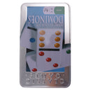QUALITY DOMINOES CLASSIC DOMINO SET w/ Tin Box Brass Pin Gifts Color Dot