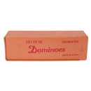 Double 6 Domino Set of 28 Traditional Board Kid Travel Game Toy Sliding Lid