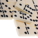 Double 6 Domino Set of 28 Traditional Board Kid Travel Game Toy Sliding Lid