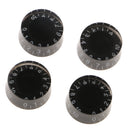 4 Pieces of Black Speed Volume Tone Control Knobs for LP Les Paul Electric Gutar