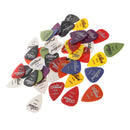 40pcs Plastic Guitar Picks Plectrums w/ Various 6 Thickness + Pick Box
