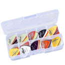 40pcs Plastic Guitar Picks Plectrums w/ Various 6 Thickness + Pick Box