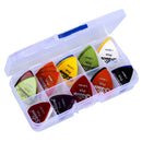 30pcs Plastic Guitar Picks Plectrums w/ Various 6 Thickness + Pick Box