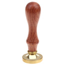 Retro Sealing Wax Stamp Wax Seal Wood Handle Metal Head for Art Crafts Decor