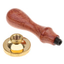 Retro Sealing Wax Stamp Wax Seal Wood Handle Metal Head for Art Crafts Decor
