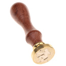 Retro Sealing Wax Stamp Wax Seal Wood Handle Metal Head for Art Crafts Cards