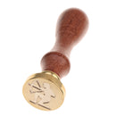 Retro Sealing Wax Stamp Wax Seal Wood Handle Metal Head for Art Crafts Cards