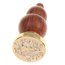 Initial Sealing Wax Seal Stamp with Wooden Handle for Post Decors My Friend