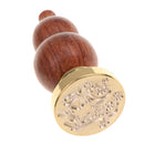 Initial Sealing Wax Seal Stamp with Wooden Handle for Post Decors My Friend