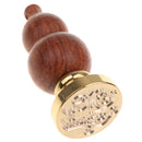 Initial Sealing Wax Seal Stamp with Wooden Handle for Post Decors My Friend