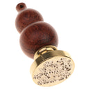 Initial Sealing Wax Seal Stamp with Wooden Handle for Post Decors Good Luck