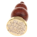 Initial Sealing Wax Seal Stamp with Wooden Handle for Post Decors Good Luck