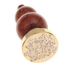 Initial Sealing Wax Seal Stamp with Wooden Handle for Post Decors Good Luck
