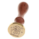 Initial Sealing Wax Stamp Wax Seal Wood Handle Metal Head DIY Arts Crafts