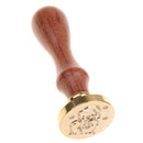 Initial Sealing Wax Stamp Wax Seal Wood Handle Metal Head DIY Arts Crafts