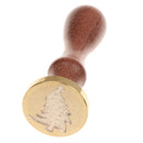 Vintage Sealing Wax Seal Handle Stamp Xmas Themed Designs for Art Crafts