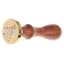 Initial Sealing Wax Seal Stamp Xmas Design for Festival Cards Decoration Post Envelope